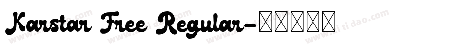 Karstar Free Regular字体转换